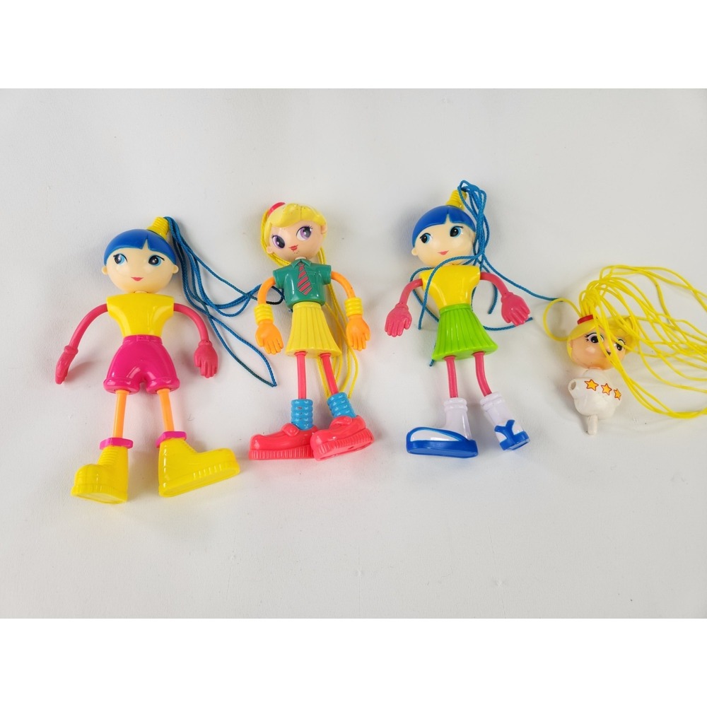 Vintage Betty Spaghetty Lot of 3 Fashion Dolls Set 7" Ohio Art Co Rare McDonalds